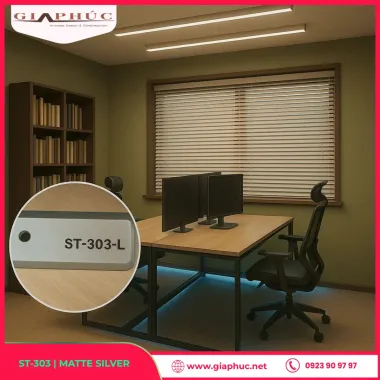 Rèm Sáo Nhôm Màu Bạc – Silver Shade